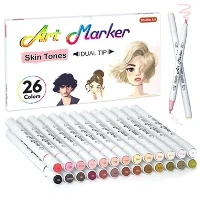 26 Colors Skin Tone&Hair Art Markers